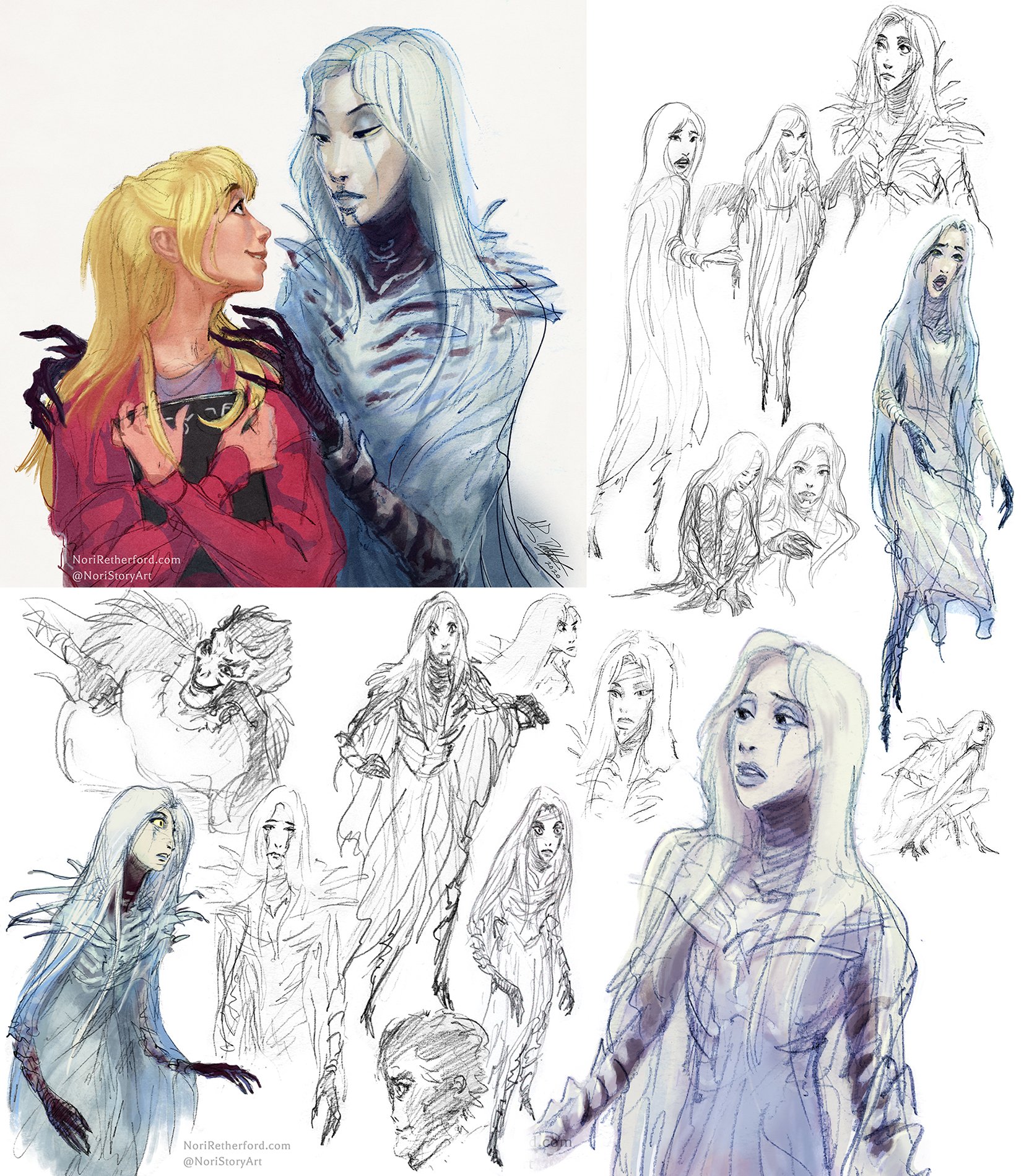 [wide] Sketches Inspired by the Death Note Musical