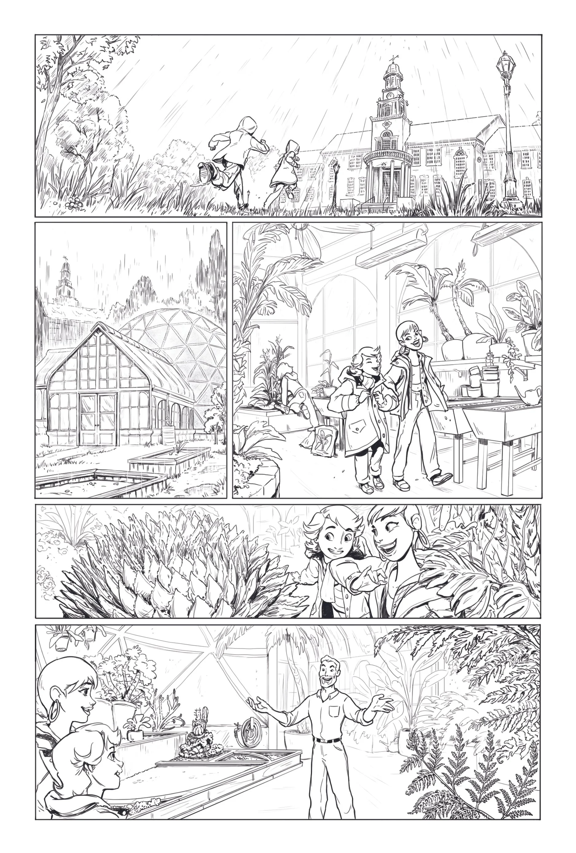 Page from an middle grade comic