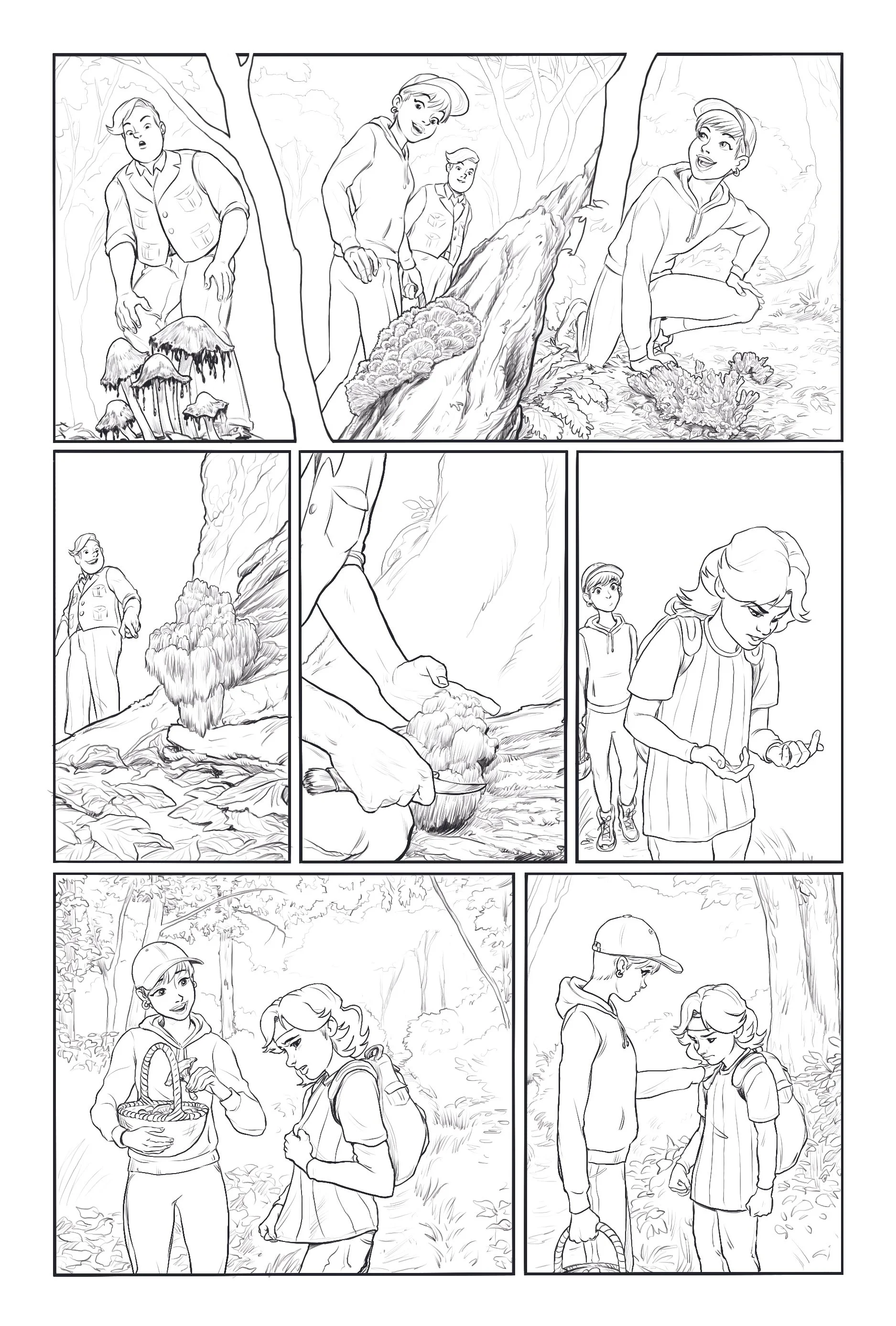 Page from an middle grade comic