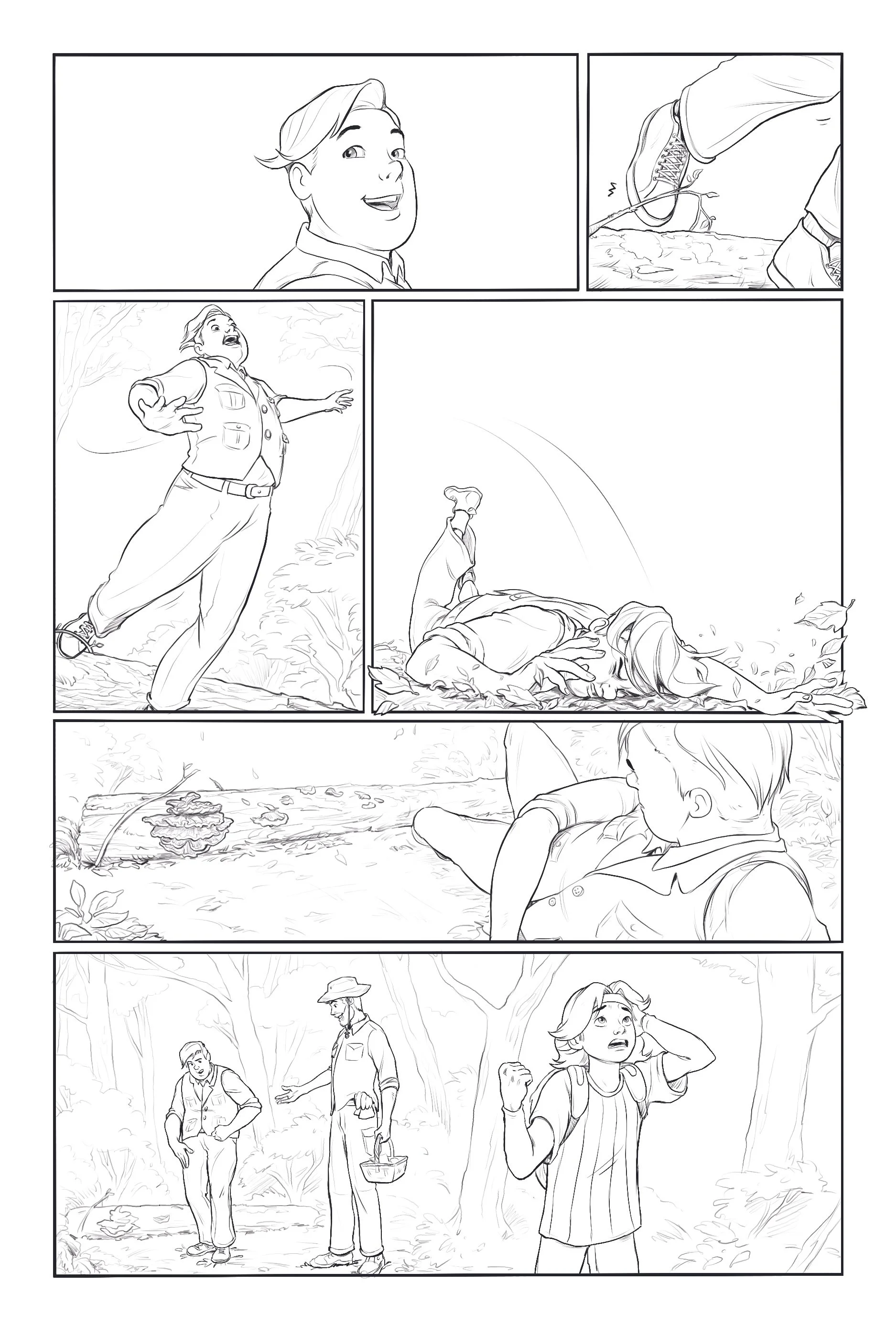 Page from an middle grade comic