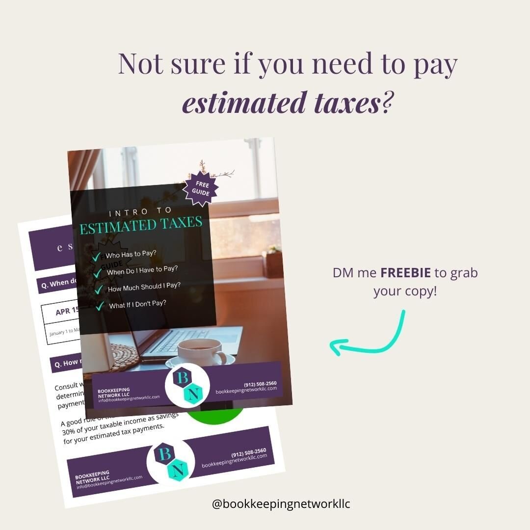 Grab a FREE copy of Intro to ESTIMATED TAXES guide!!!

DM is the Key :)