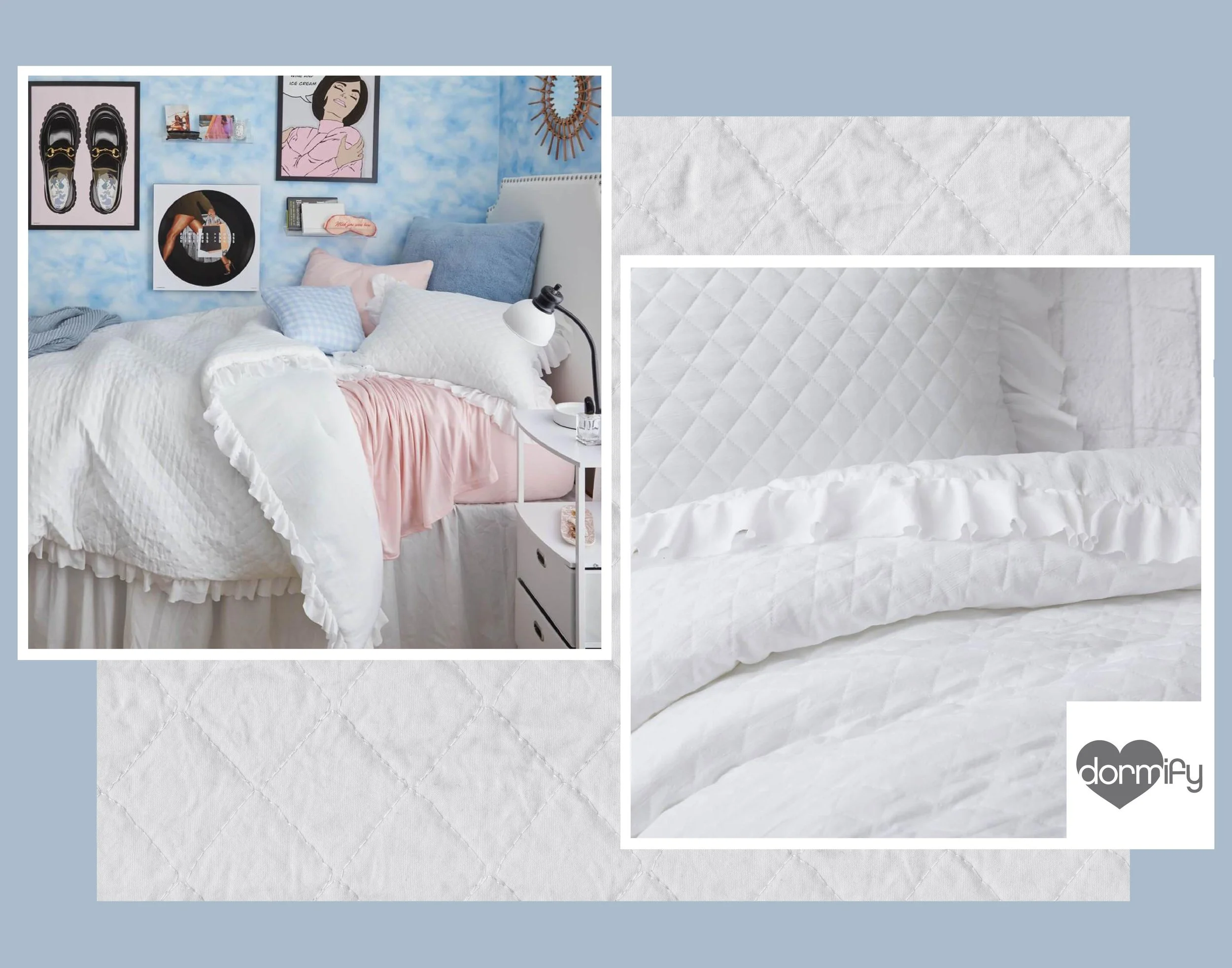 Ruffle Edge in White