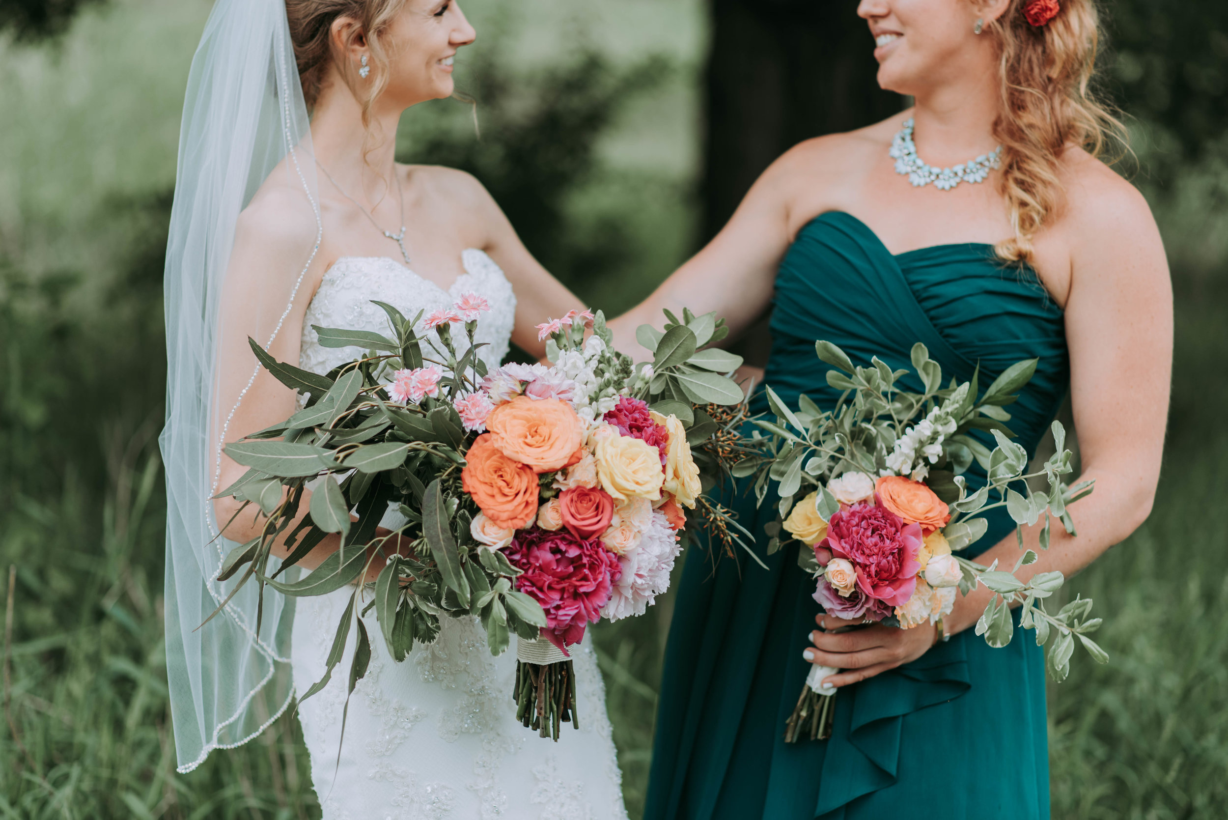 Port Dover Flowers wedding Bride and bridesmaid