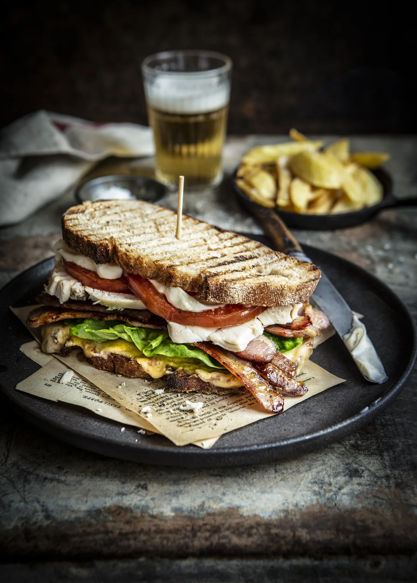 Sandwich on a plate