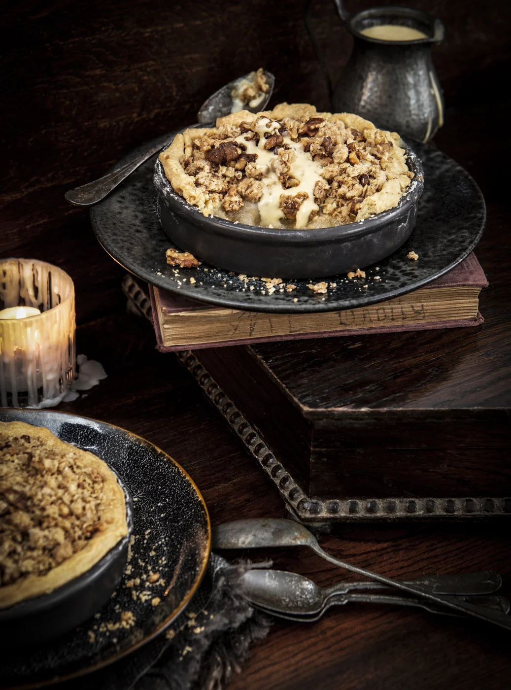 Desserts on a table