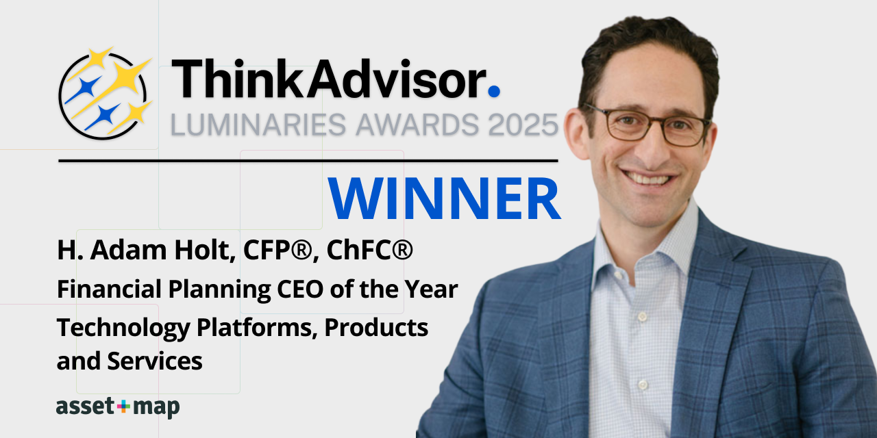 Asset-Map CEO H. Adam Holt Named CEO of the Year at the 2025 ThinkAdvisor Luminaries Awards