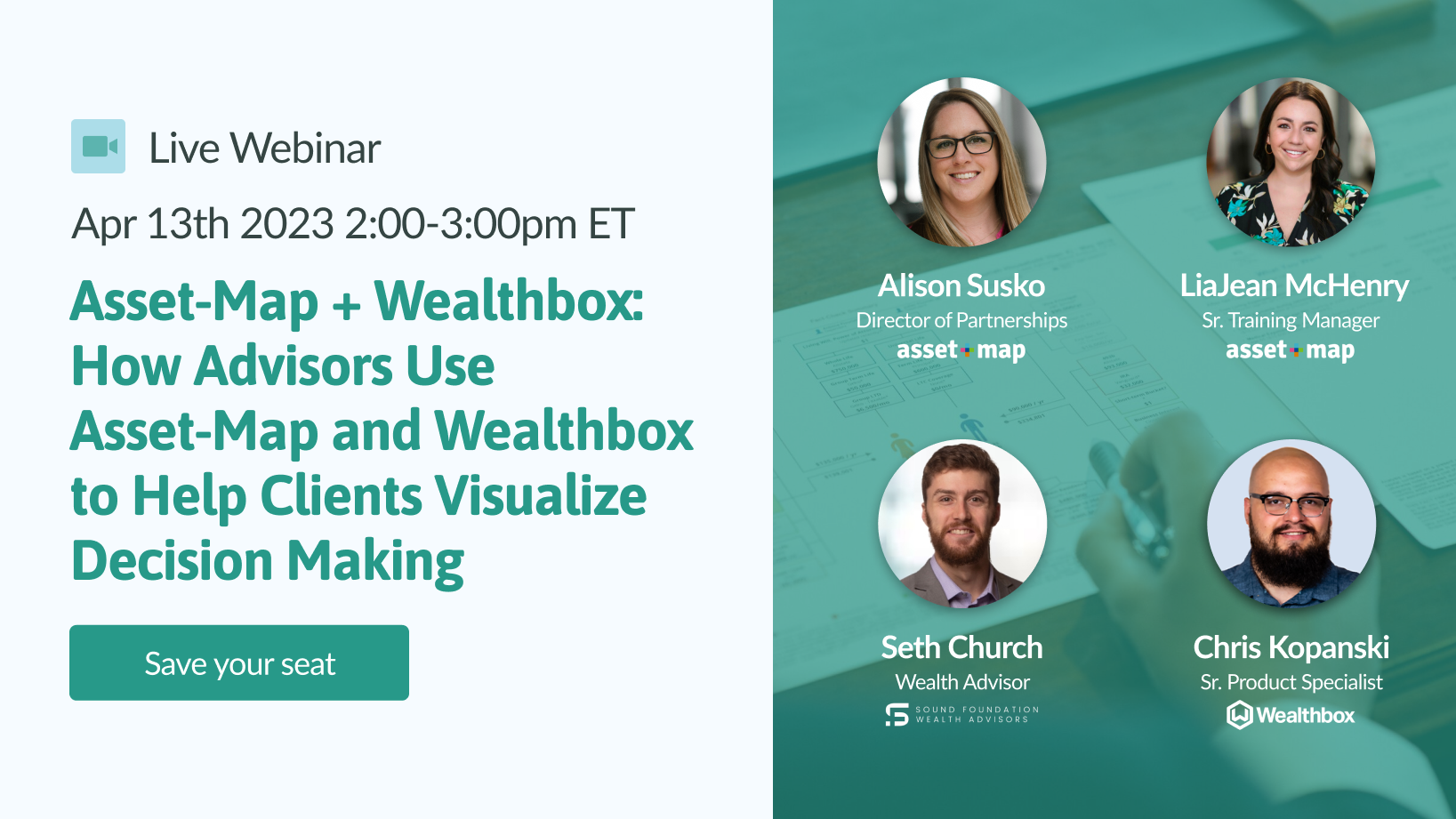 Upcoming Live Webinar How Advisors Use Asset Map And Wealthbox To Help