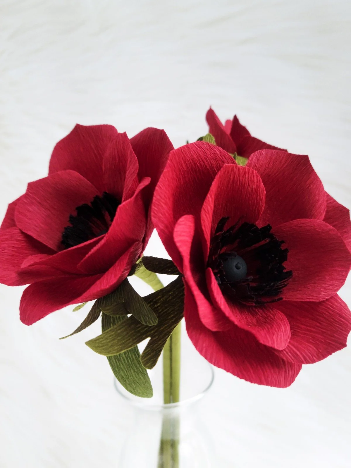 Single Stem Crepe Paper Anemone — Franky & J.