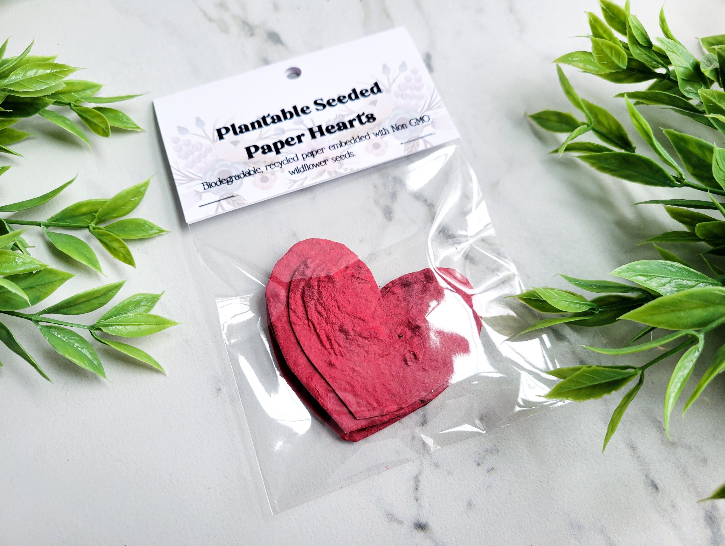 Plantable Seed Heart Paper