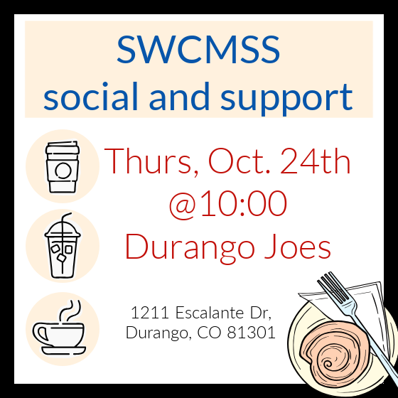 Socialize and support... and have a treat!