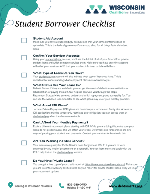 Borrower checklist preview