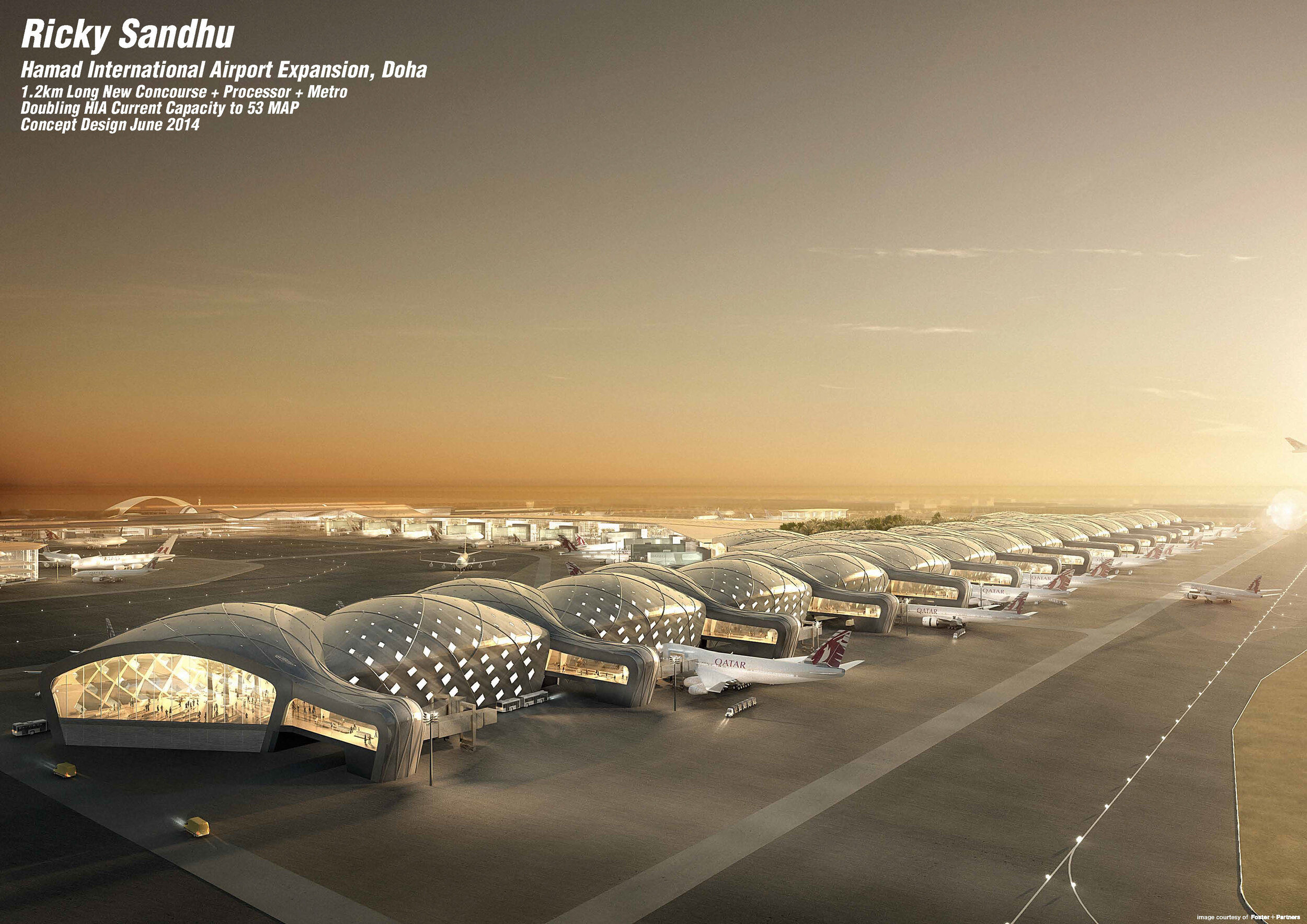 Hamad International Airport Expansion, Doha (Foster + Partners)