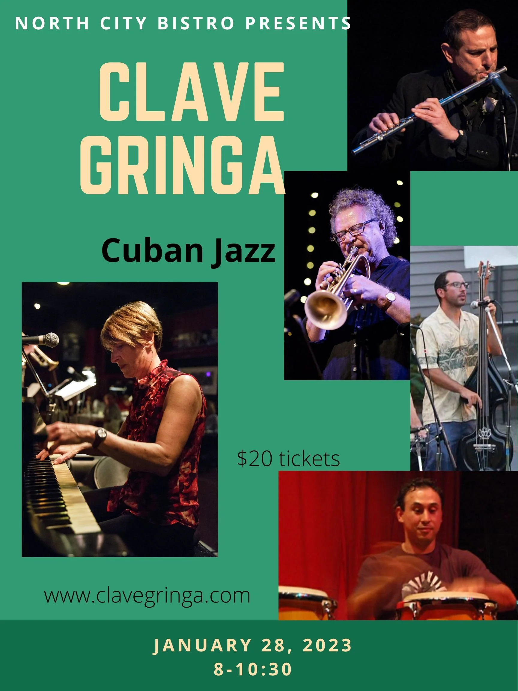 Clave Gringa quintet at North City Bistro