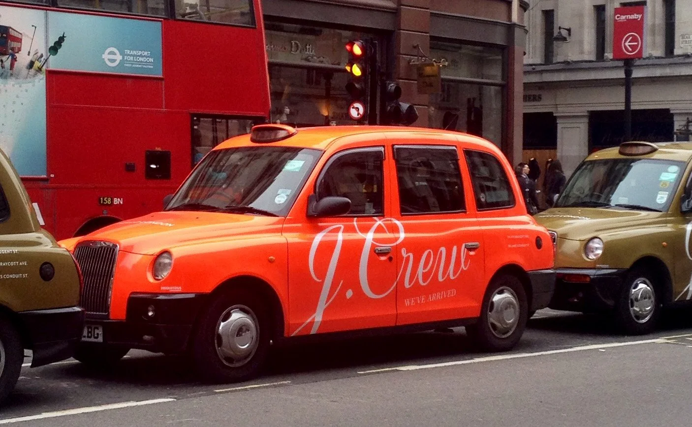 J.Crew London cabs