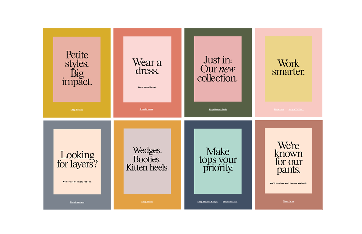 Ann Taylor email strategy and design