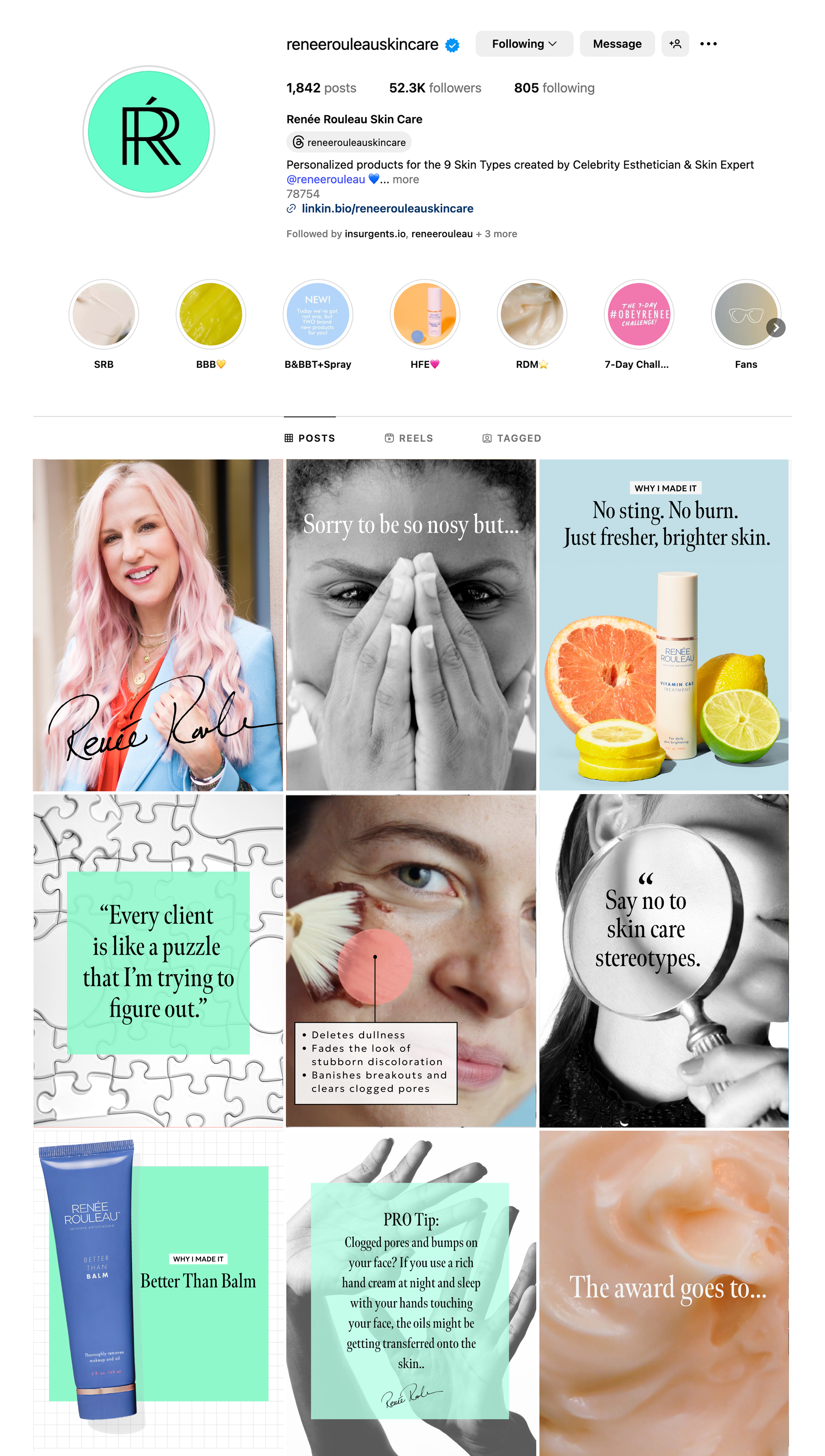 Renee Rouleau email and social & content creation