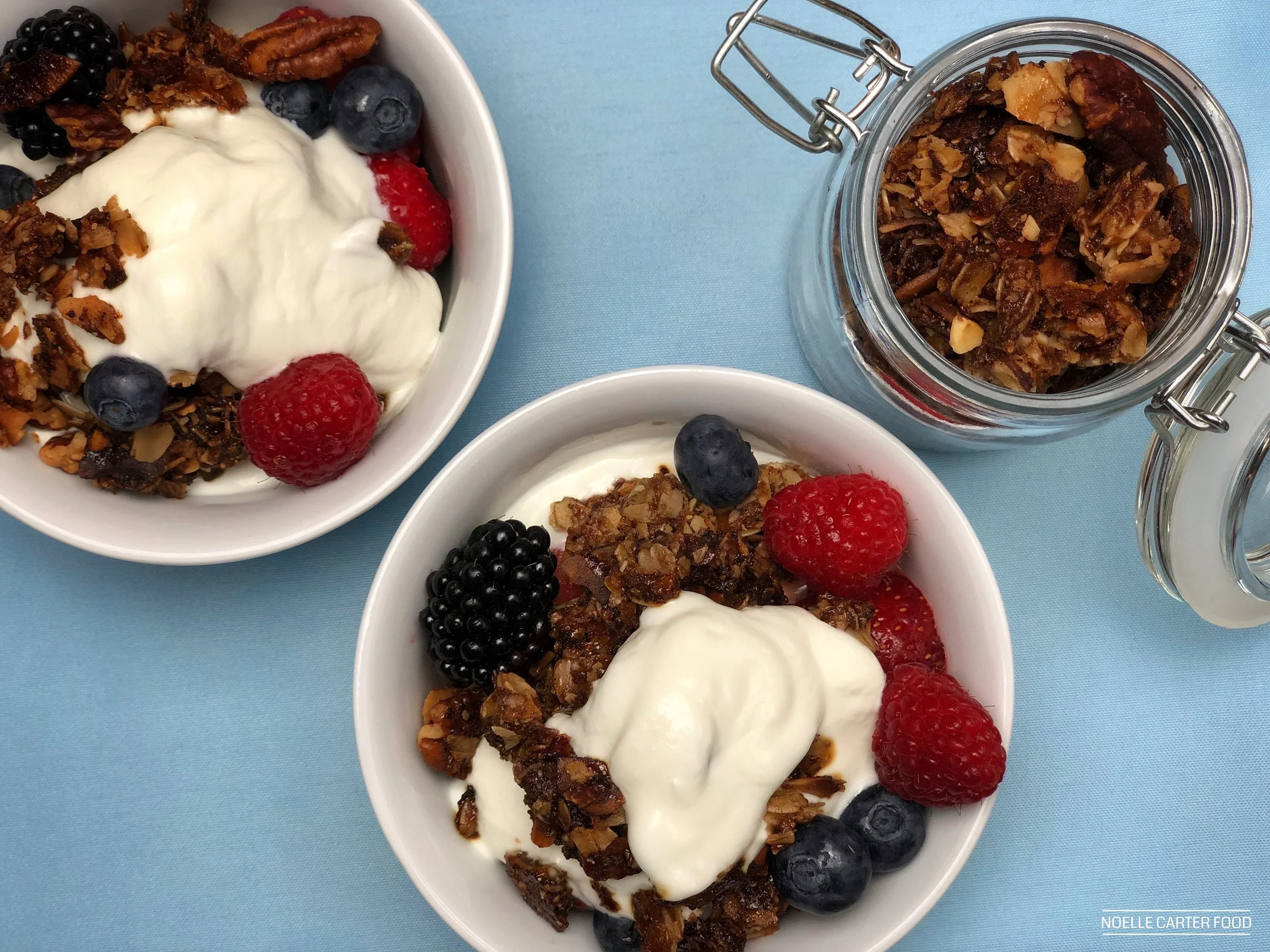 Fruit and yogurt with homemade granola. (Noelle Carter)