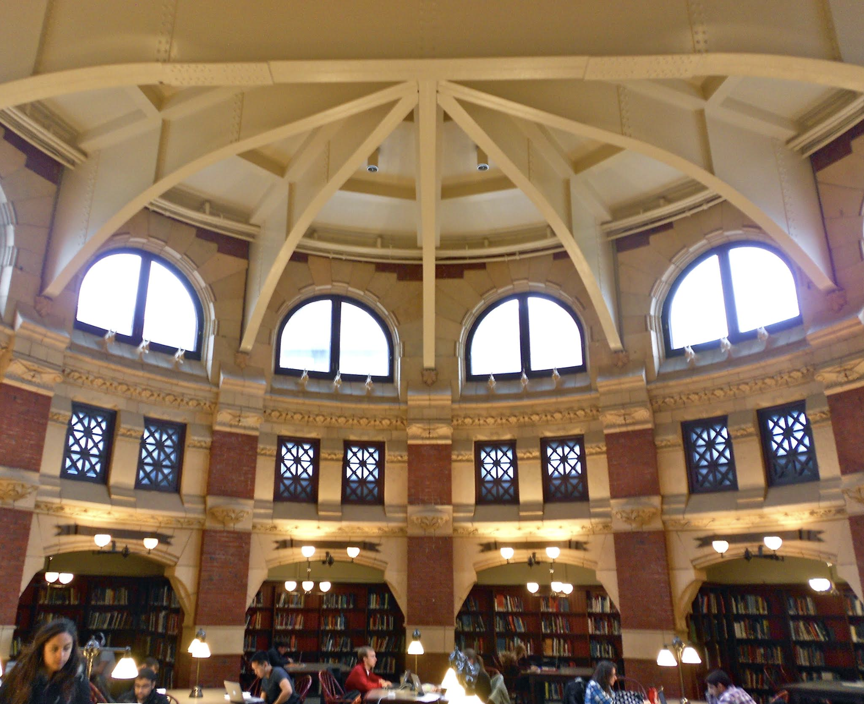   Fisher Fine Arts Library (University of Pennsylvania Library), Philadelphia (1888–1891)&nbsp;Interior of the Fisher Fine Arts Library (formerly University of Pennsylvania Library), Philadelphia. Public domain.  