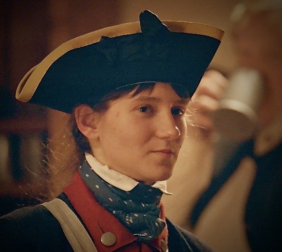 Erica Collins as Female Tavern Soldier