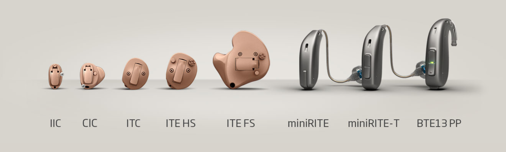 Oticon hearing aid styles