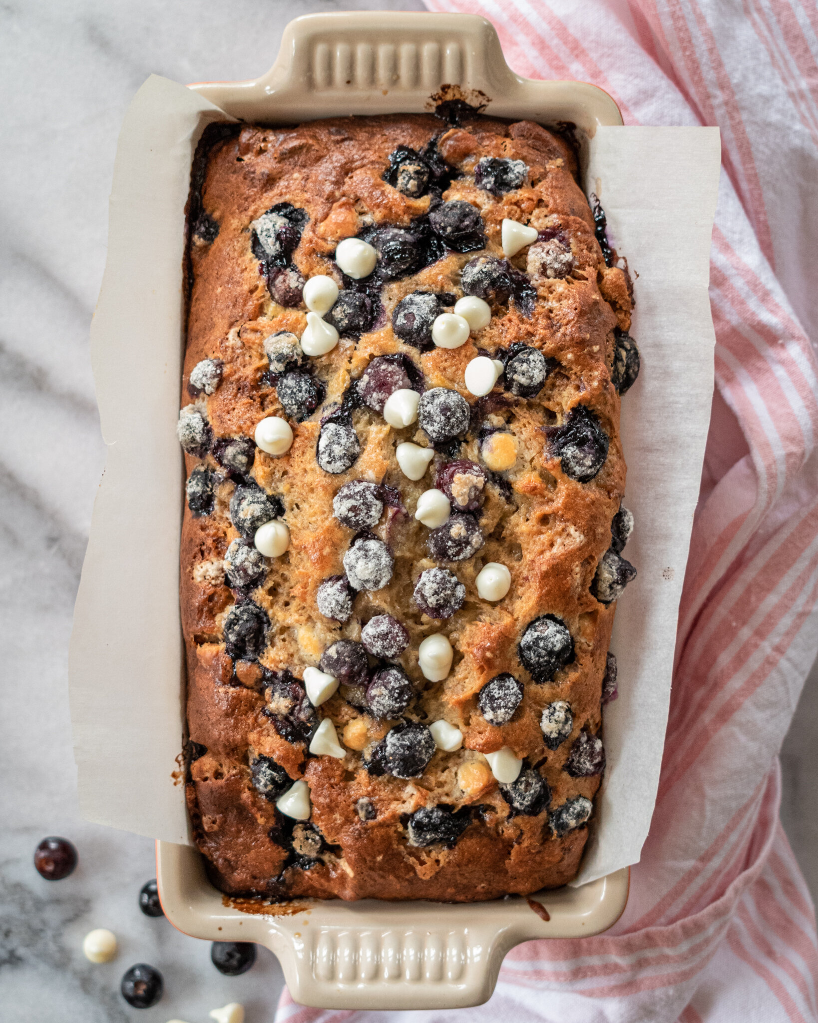 Blueberry White Chocolate Banana Bread P P