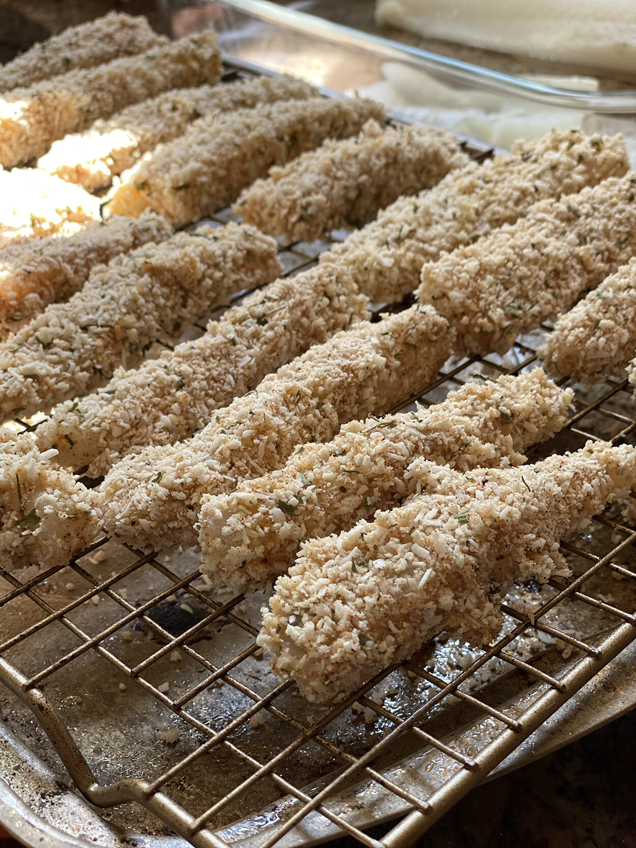 Cod Sticks Coconut Almond Panko Cod Sticks — PLATE AND PEN