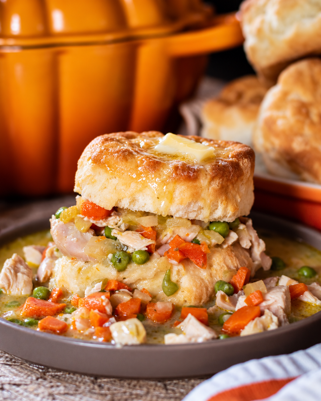 Buttermilk Chicken Pot Pie Sandwich