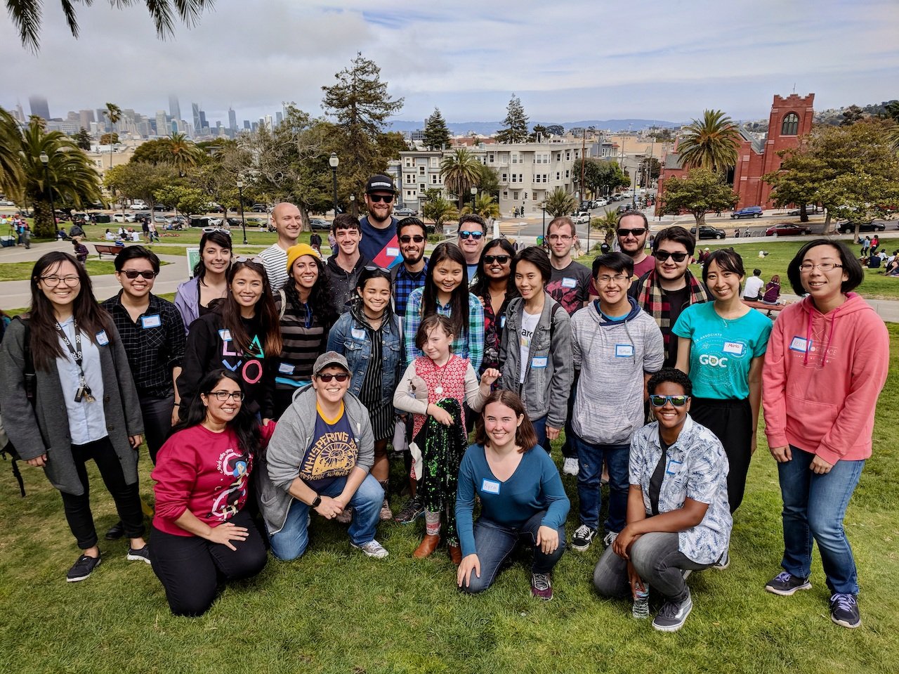 2018 Fellows on a picnic with Tim Schafer and team from Double Fine Studios! (Copy)