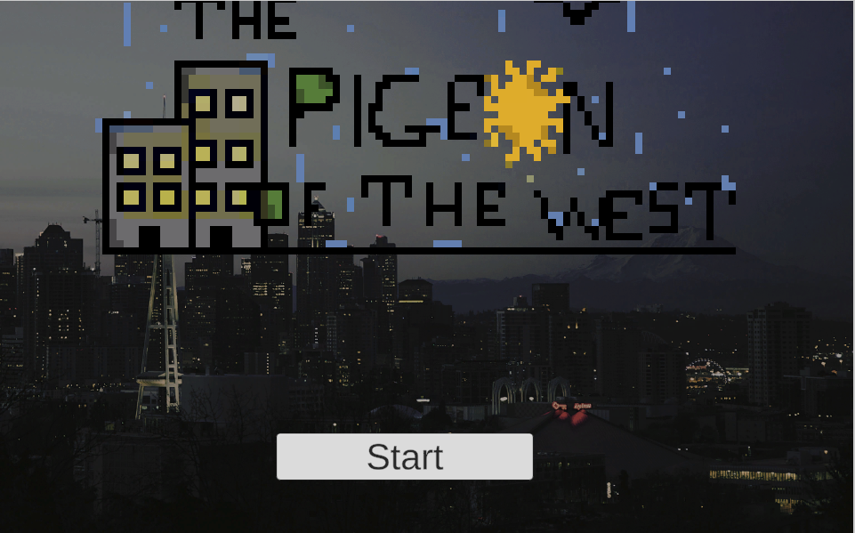  In Pigeon Of The West you play as a pigeon in dystopian, near-future Seattle, helping a nameless girl to save her town and family.   https://girlsmakegames.itch.io/pigeon-of-the-west  
