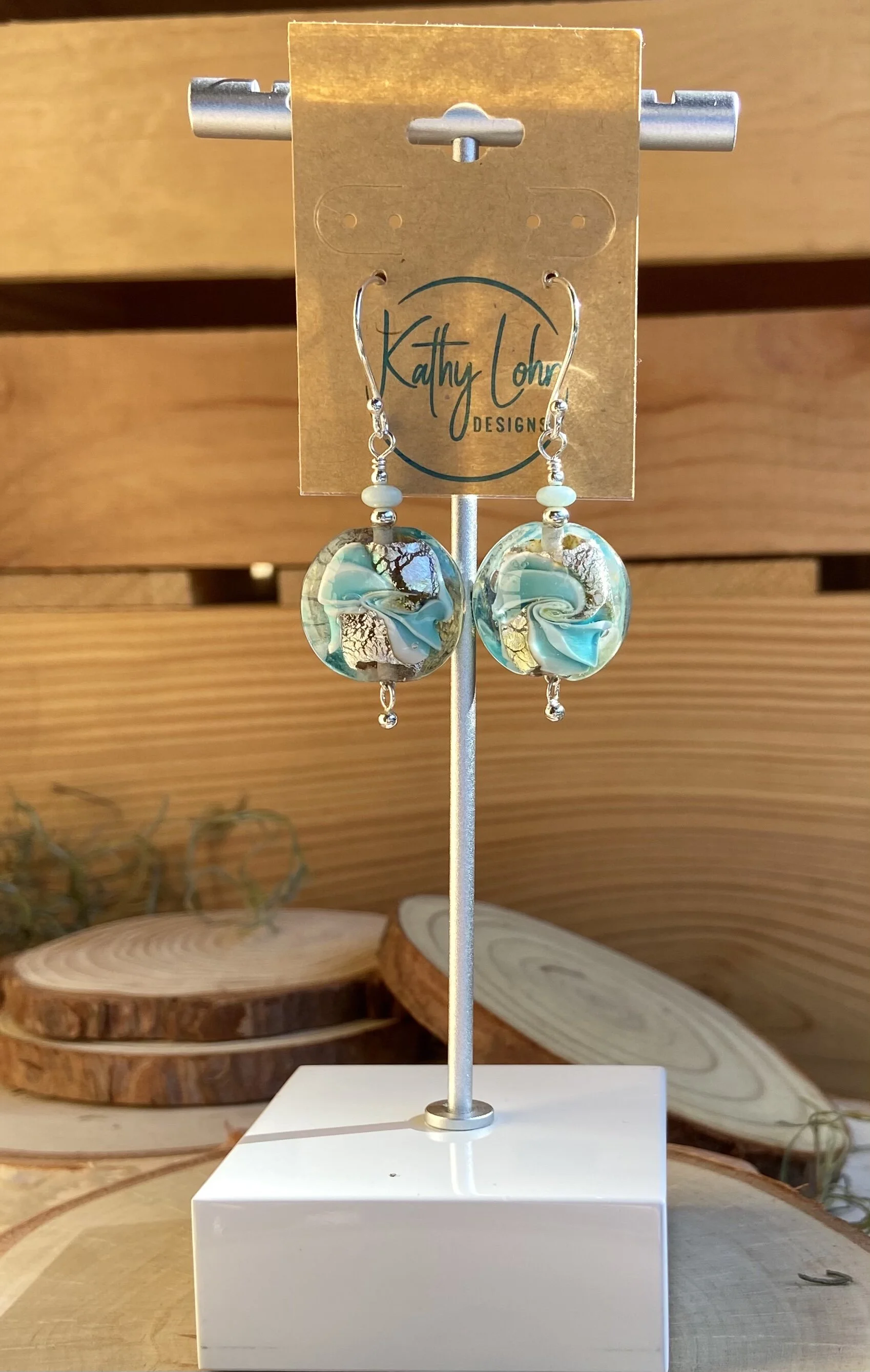 Aqua Loop Dream Earrings