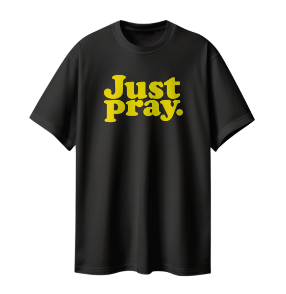 Just Pray T-Shirt (Acid Yellow)