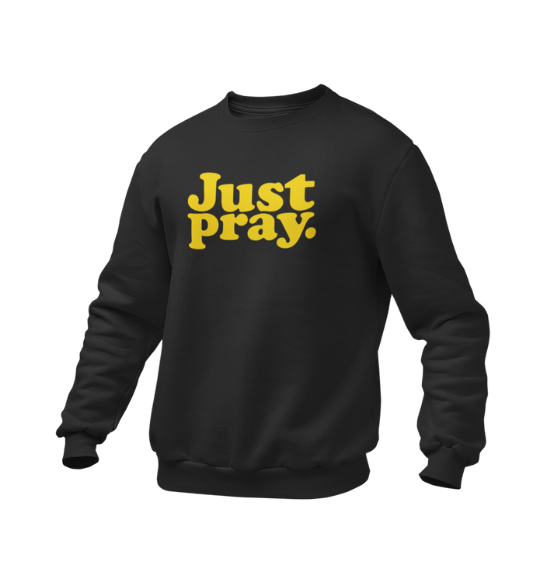Just Pray Sweatshirt (Mustard)