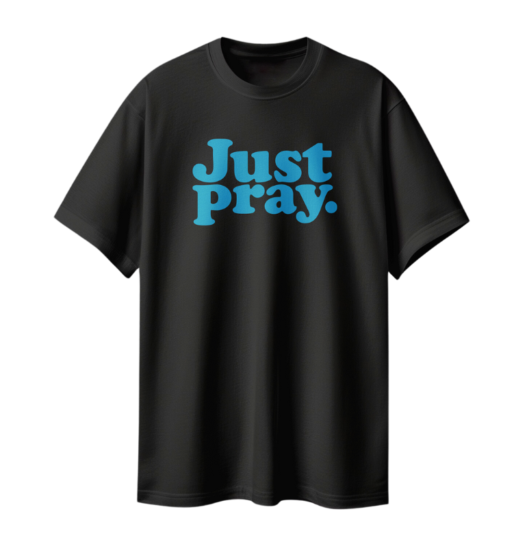 Just Pray T-Shirt (Blue)