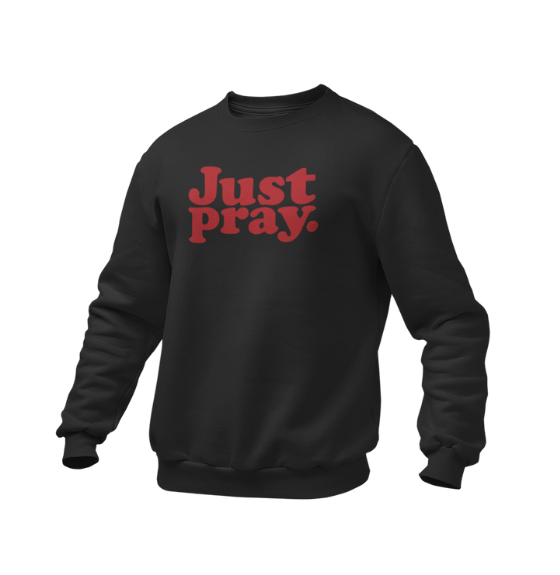 Just Pray Sweatshirt (Red)