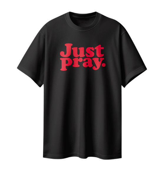 Just Pray T-Shirt (Red)
