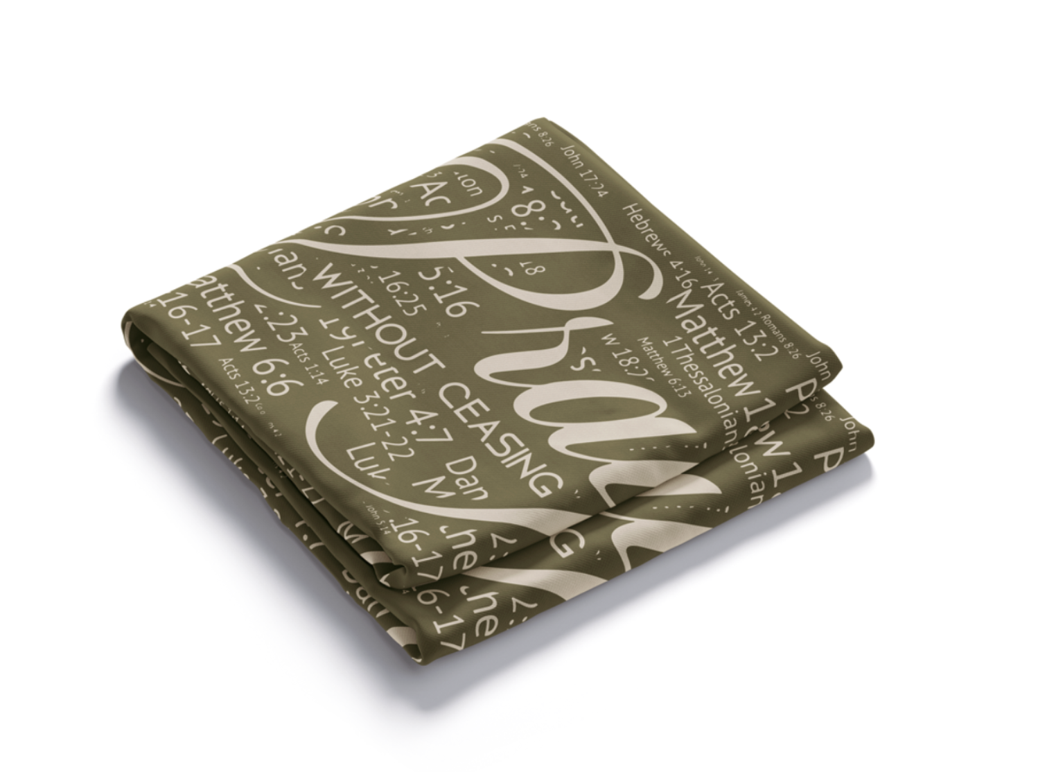 Pray Without Ceasing Prayer Scarf - Brown