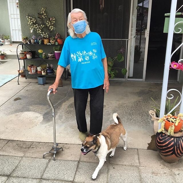 The family had a socially distant visit with Mom in her backyard today! Probably the only time we all yelled at each other! Lol! She&rsquo;s doing great, and I&rsquo;m sure she enjoyed herself. I know I feel reassured! Wish I coulda hugged her ❤️😷 #