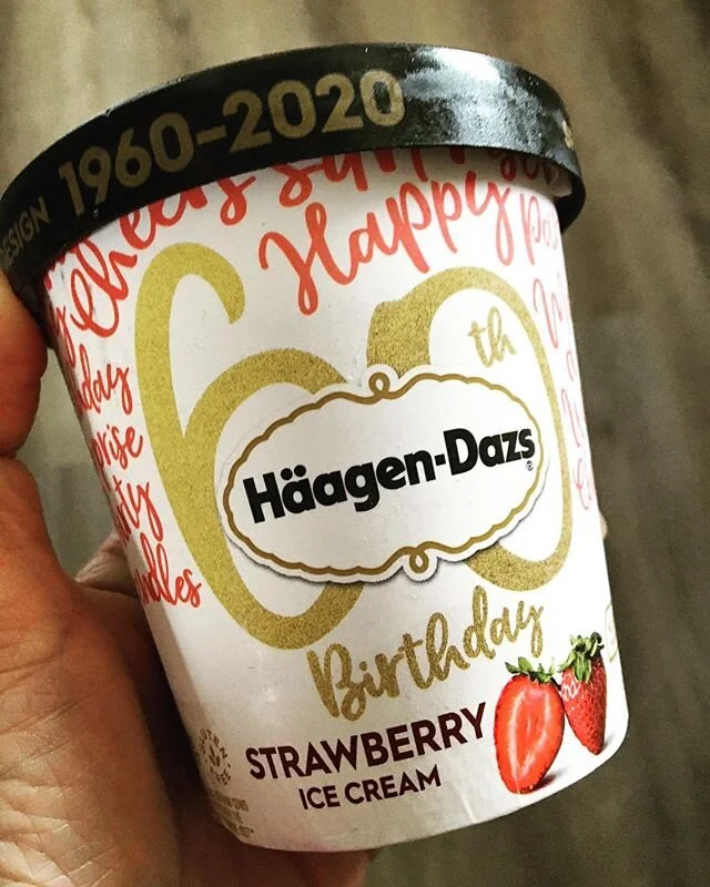 I am currently 
A) having my recommended serving of fruit and dairy
B) still celebrating my 60th birthday 
C) eating my feelings 
D) all the above 
#icecream #comfortfood #coviddiet #stressrelief #pintofjoy