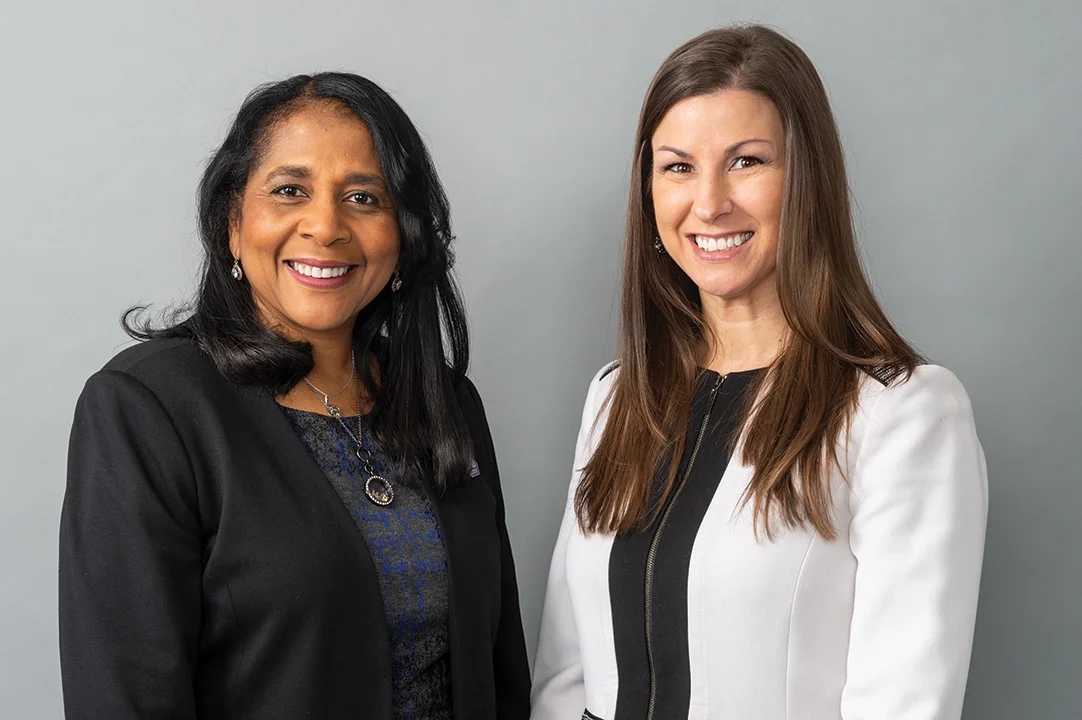 Greiner with mentor Dr. Angela Walker Franklin, President and CEO, Des Moines University