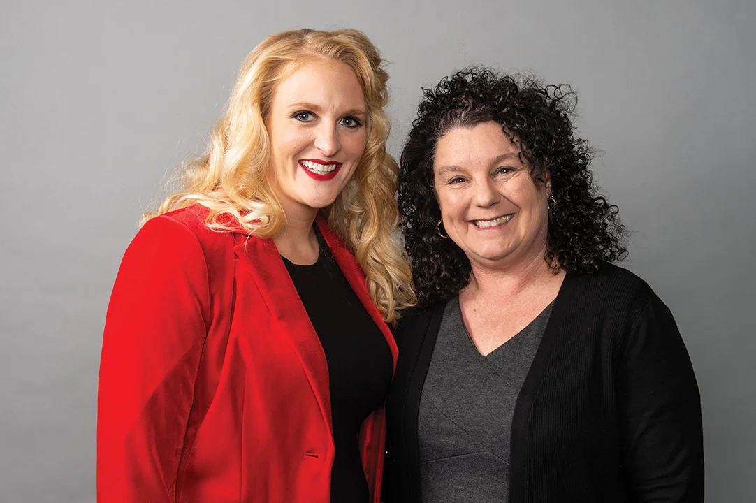 Skinner-Thebo with mentor Jessica Dunker, President, Iowa Restaurant Association