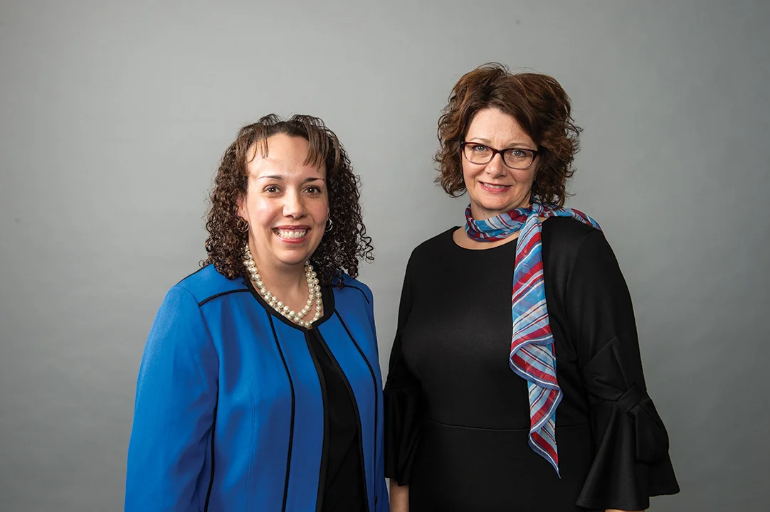 Zaugg with mentor Lisa Gobber, Vice President Small Commercial and Premium Audit, Nationwide Insurance