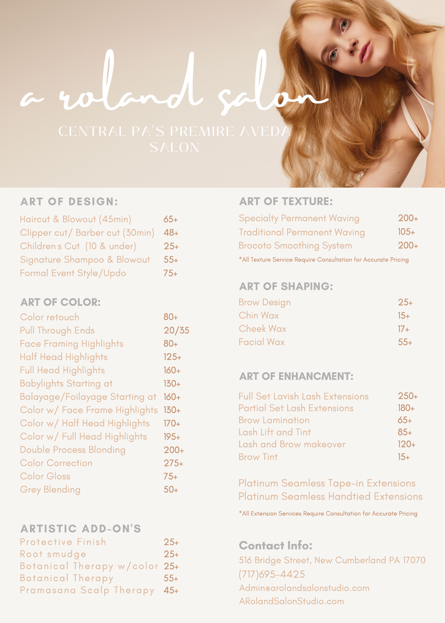 Services — A Roland Salon