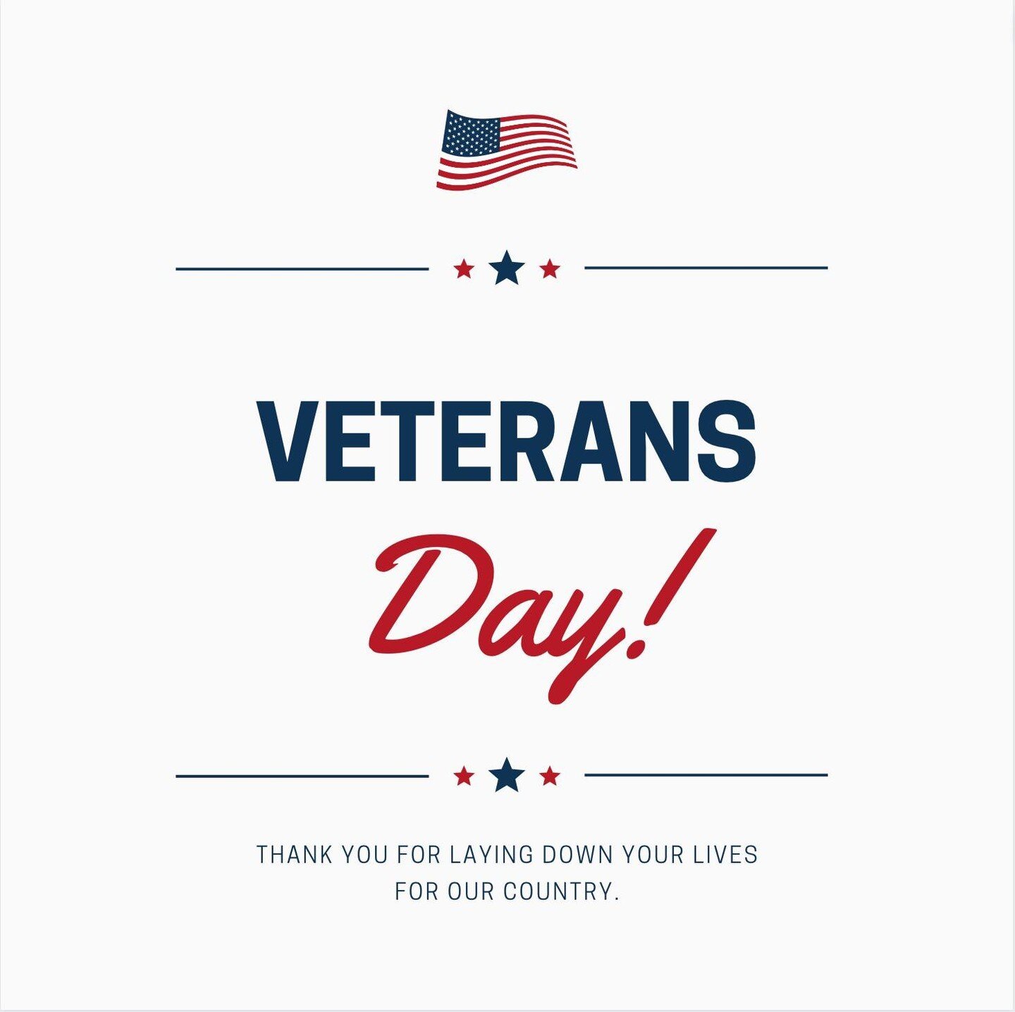 On Veterans Day, we remember all of the men and women who have served our country with honor and bravery. Thank you for your selfless dedication to protecting our freedoms. Happy Veterans Day!

#veteransday #veterans #veteran #military #veteransuppor