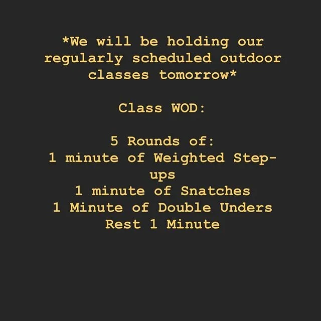 See you tomorrow!