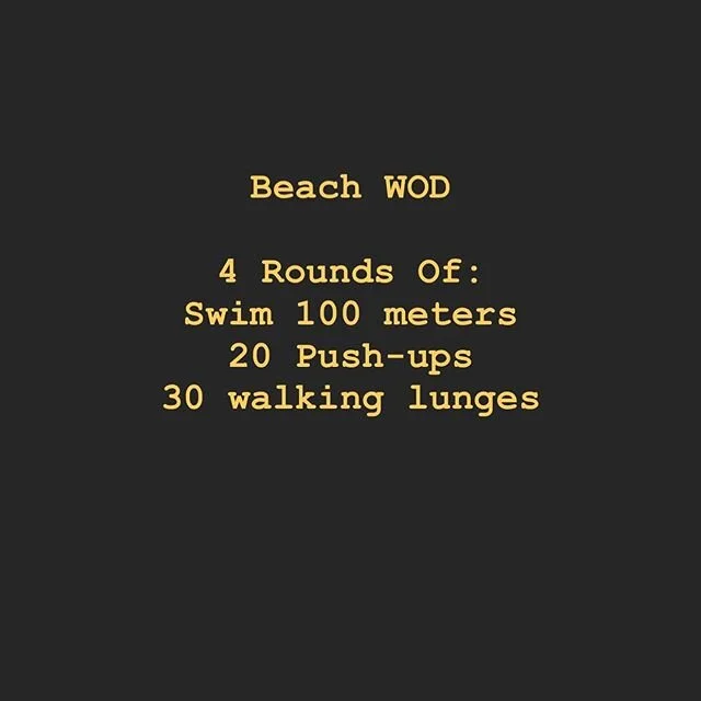 8am Governors Beach WOD!