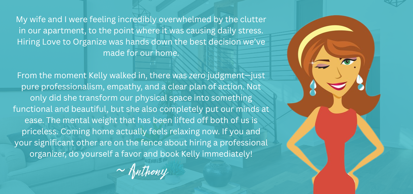 customer review Love to Organize, professional home organizer, Coachella CA