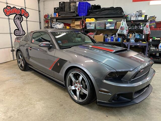 Dave Fontana&rsquo;s 2014 Stage 3 Roush in for paint correction, two stage ceramic coating. Looks awesome Dave!!!
Thank you! #thesnakepit #tspspeedshop