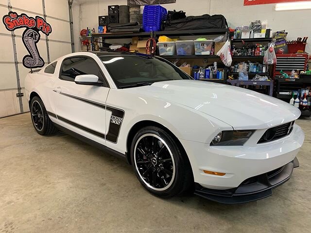 Frank Pate&rsquo;s 12 Boss Mustang in for touch up, paint correction, and 2 stage ceramic coating.
Congratulations Frank.....
I know you chased a S197 Boss for a long time.
Beautiful car.
Thx for trusting TSP with it!