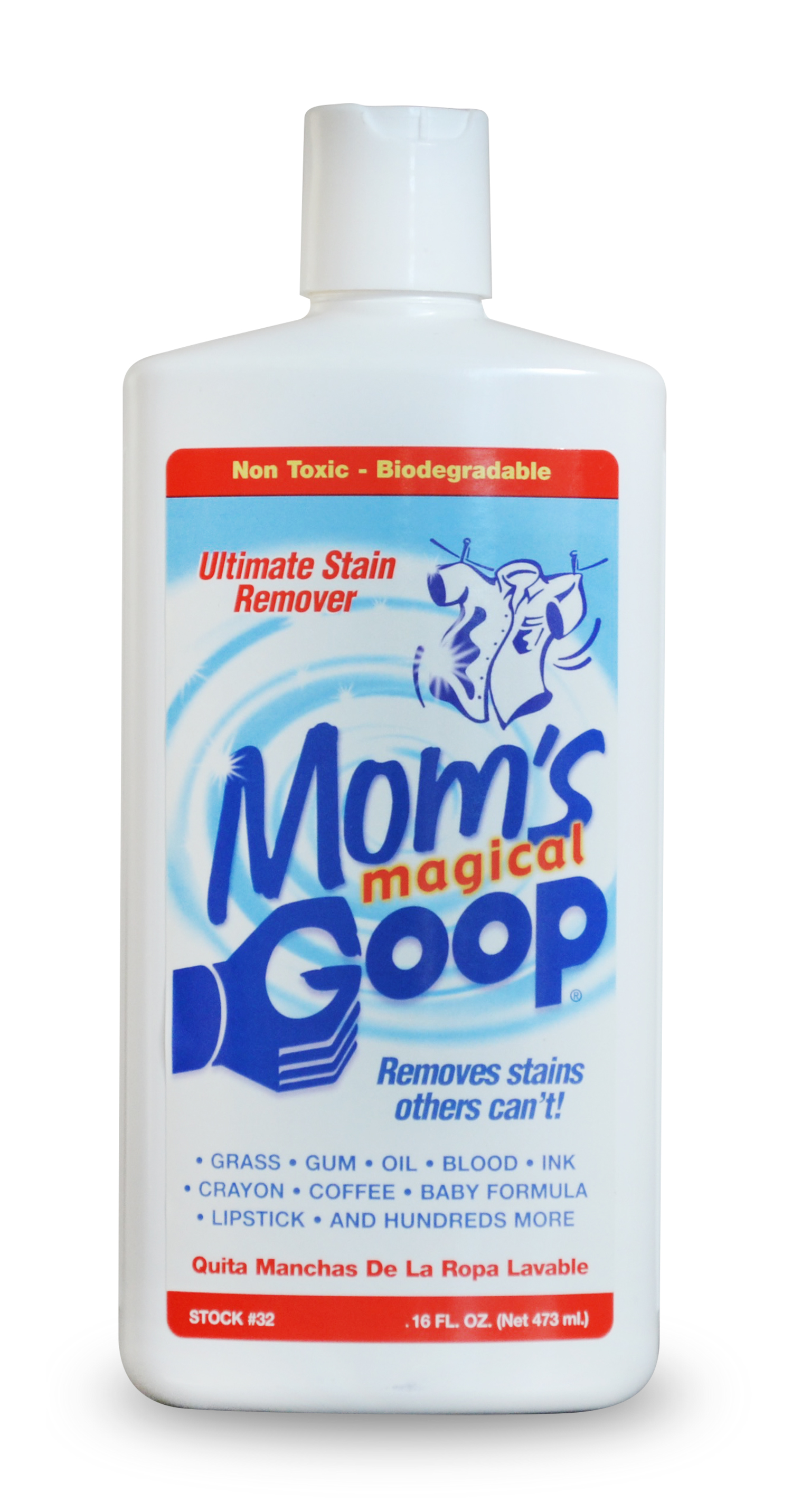 Mom's Goop Liquid Stain Remover, 16 oz.  Bottle