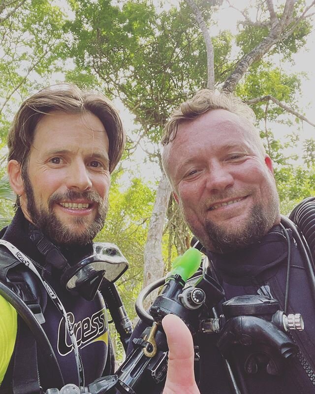 Spent the day Cenote Diving with @robbieschmittner 
Thanks for introducing me to a whole new world! #dreamgatecenote 
What an experience!